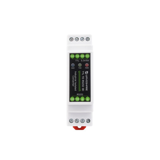 Rail-mount TTL To RS232 Galvanic isolated Converter