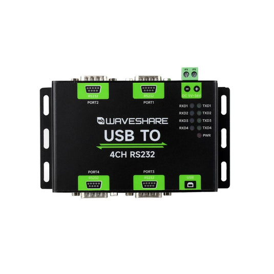 Industrial Isolated USB To 4-Ch RS232 Converter, USB To Serial Adapter