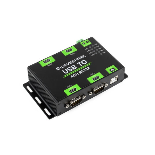 Industrial Isolated USB To 4-Ch RS232 Converter, USB To Serial Adapter