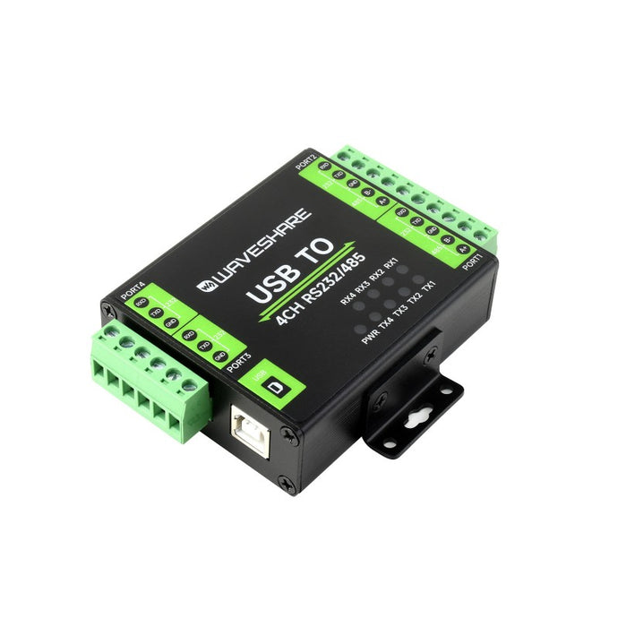 Industrial Isolated USB To 4 Channel RS232/485 Converter