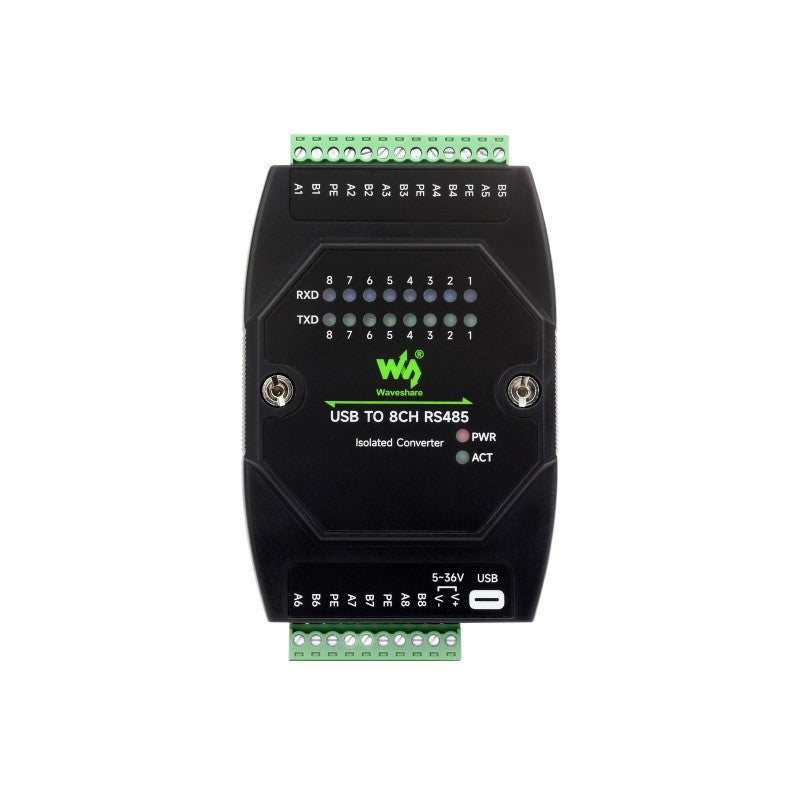USB TO 8CH RS485 Industrial Grade Isolated Converter