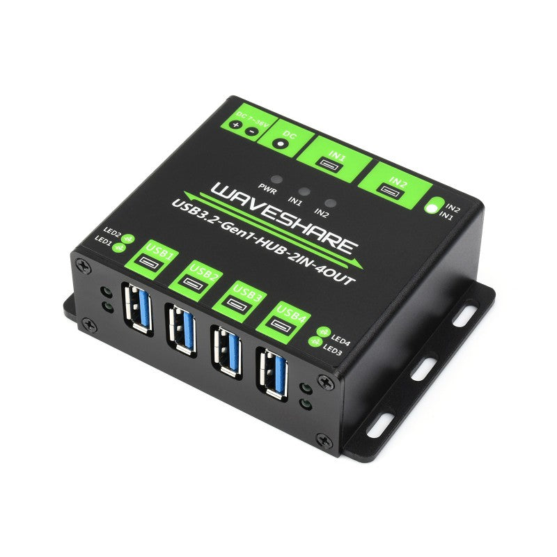 Load image into Gallery viewer, Industrial grade USB HUB, Extending 4x USB 3.2 Ports
