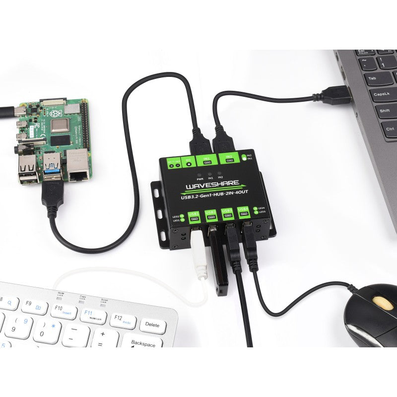 Load image into Gallery viewer, Industrial grade USB HUB, Extending 4x USB 3.2 Ports
