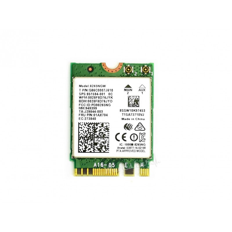 Load image into Gallery viewer, AC8265 Wireless NIC, Dual-Band Wi-Fi 5, Bluetooth 4.2, High Speed and Low Latency
