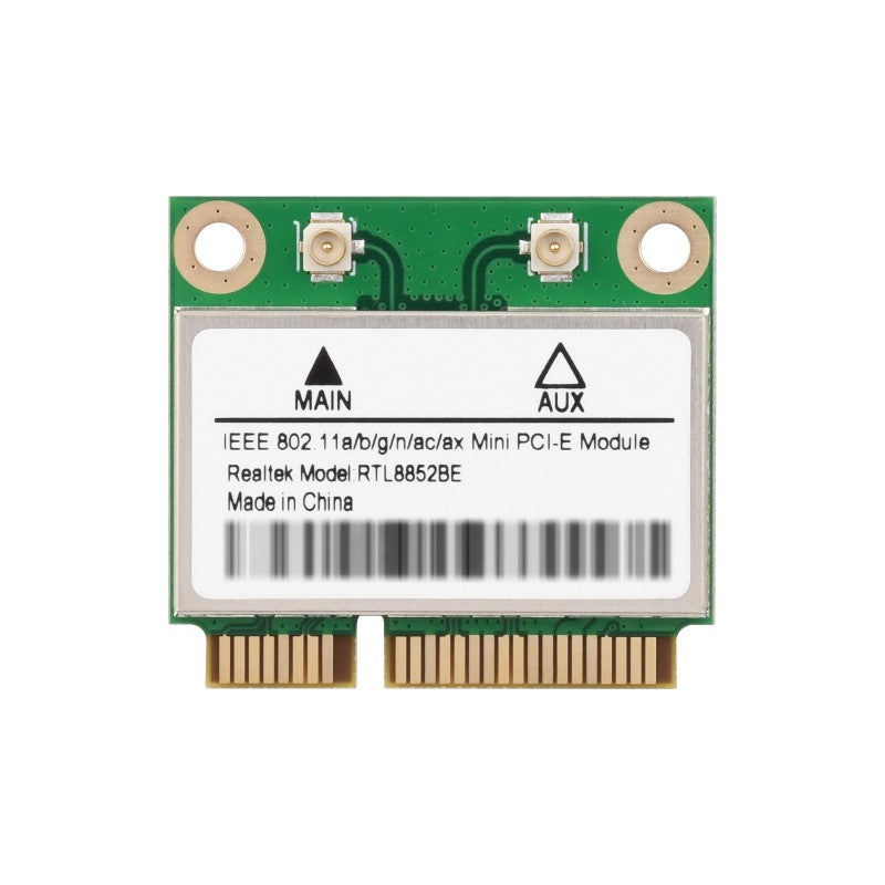 Wireless MINIPCIE RTL8852BE NIC, Gigabit Dual-Band Wi-Fi 6