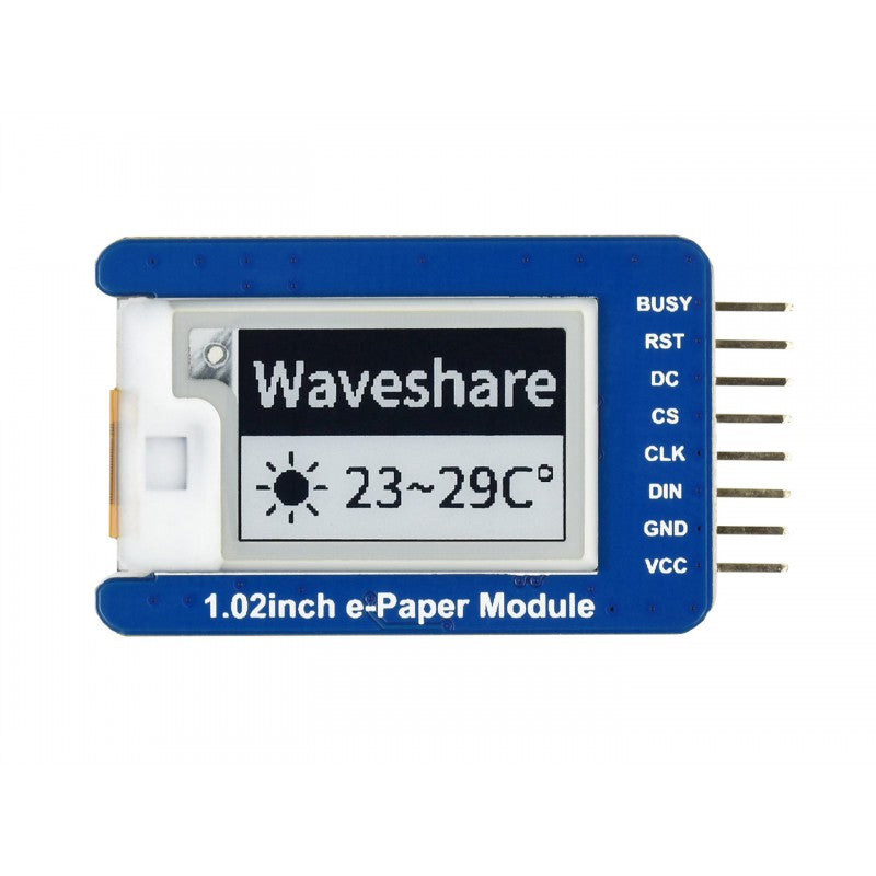 Load image into Gallery viewer, Waveshare 128×80 1.02inch E-Ink display module, black/white dual-color
