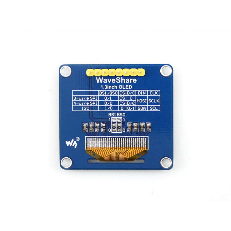 Waveshare 1.3 Inch OLED With Vertical Pin Header
