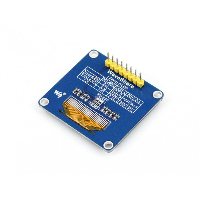 Waveshare 1.3 Inch OLED With Vertical Pin Header