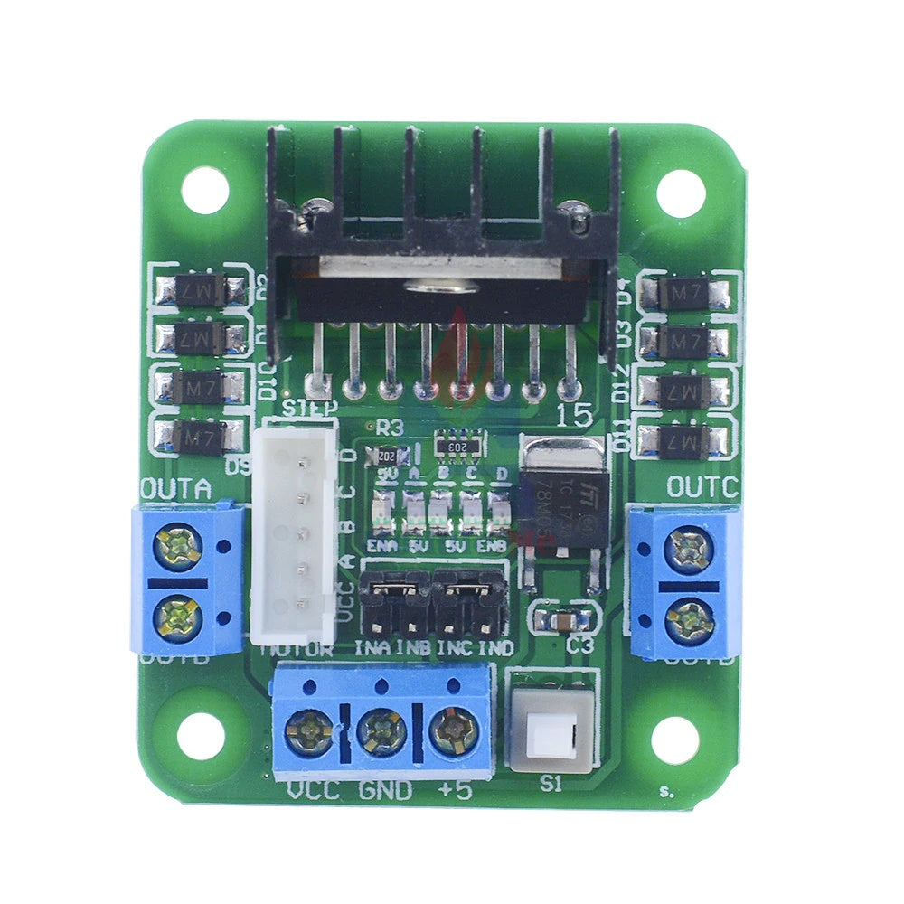 L298D Dual H Bridge 20W 2A Motor Driver Module For Arduino