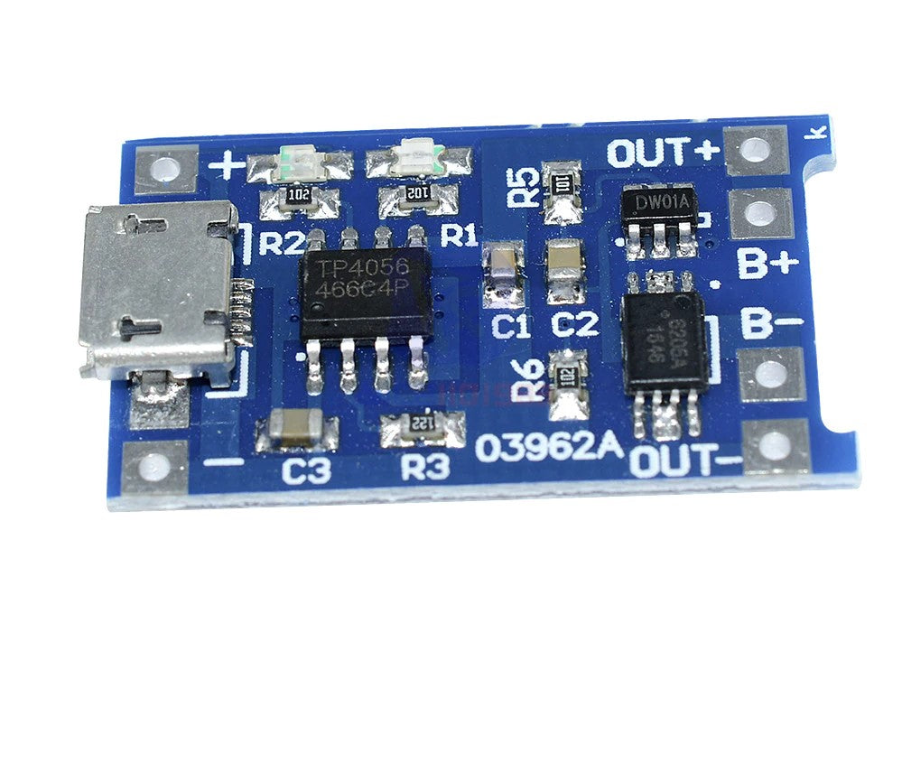 Tp4056 Module Without Usb TP4056 Charger Module by ThinkRobotics - 1A Adjustable Current ...