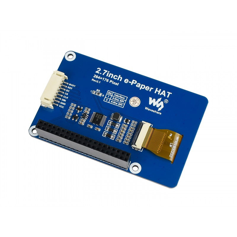 Waveshare 2.7" E-Ink Display HAT For Raspberry Pi