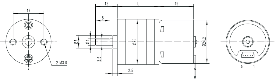 25mm Metal Gear DC Motors