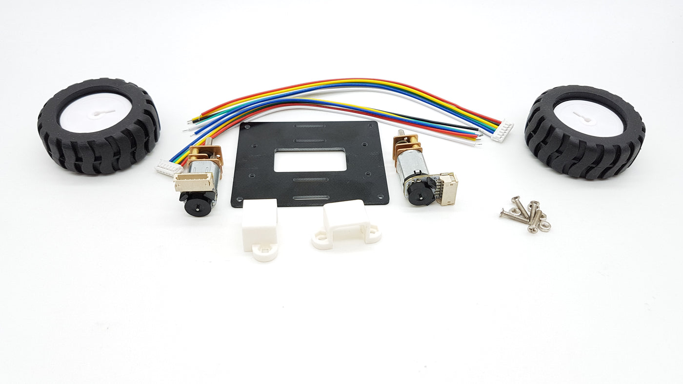 Mini Self-Balancing 2WD Robot Chassis with N20 Encoder Motors - ThinkRobotics.in