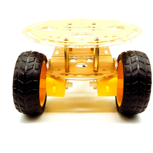 DIY Robot Car Smart Chassis Kit w/ Speed Encoder 4W 2-Layer for
