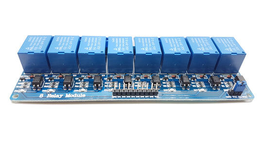 8-Channel Relay Module Board With Optocoupler