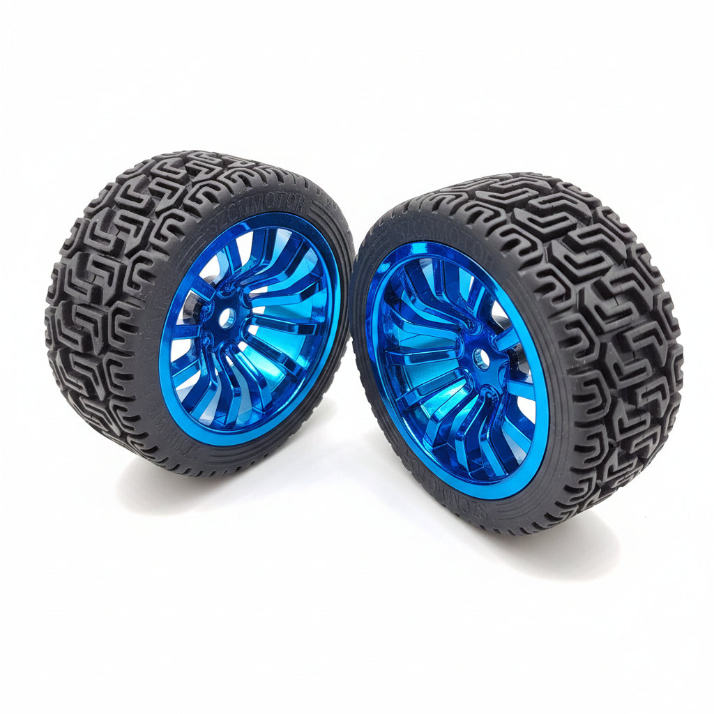 65mm Wheel Set with Couplers - ThinkRobotics.in