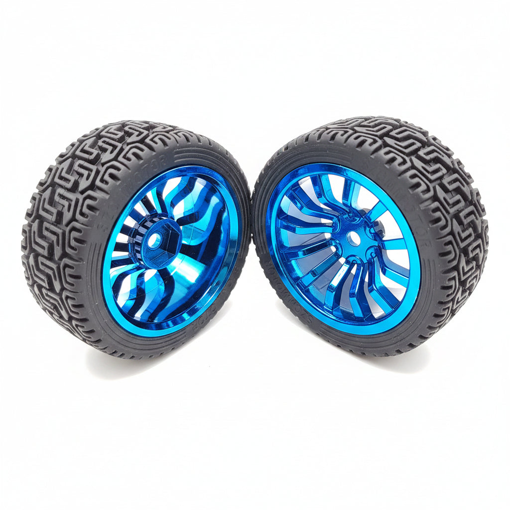 65mm Wheel Set with Couplers - ThinkRobotics.in