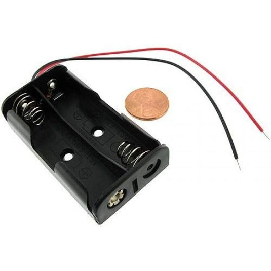 AA Battery Holder With Optional 5.5mm Plug & Switch