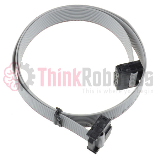 Load image into Gallery viewer, IDC 2x5 10P 12&quot; (2.54mm Pitch) Silver Flat Ribbon Cable, Female to Female - ThinkRobotics.in
