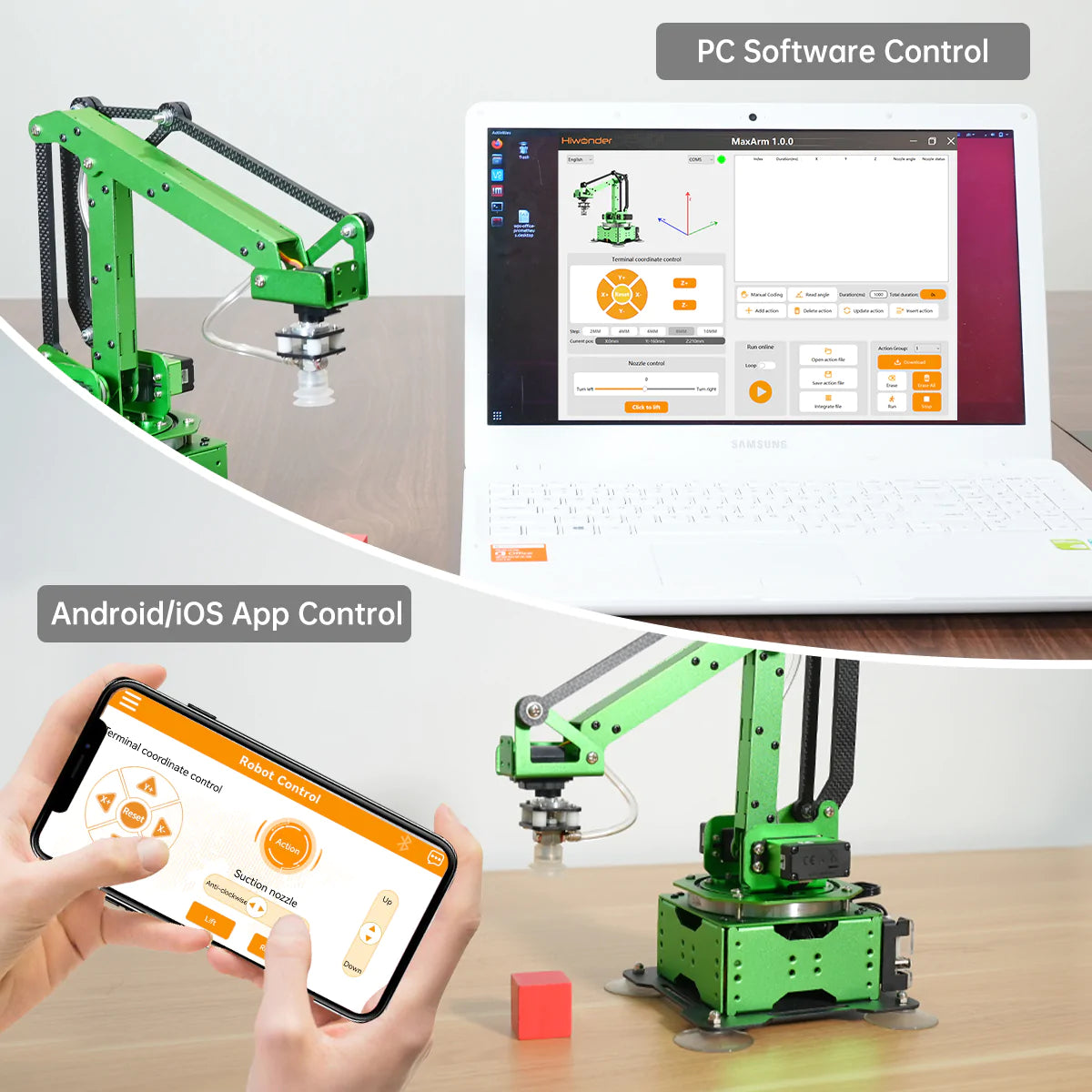 MaxArm Open Source Robot Arm Powered By ESP32