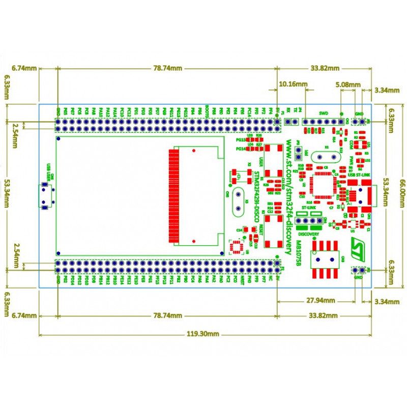 STM32F4 Kit 32F429IDISCOVERY/STM32F429I-DISC1 Online