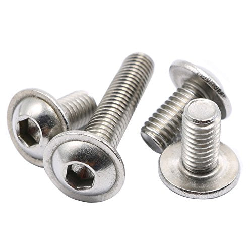 Stainless Steel Flanged Button Head Screws (Pack of 10)