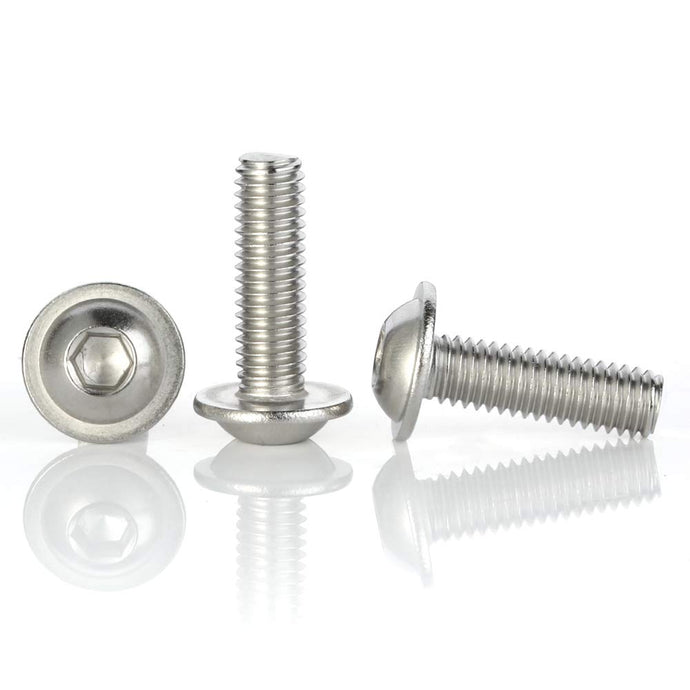 Stainless Steel Flanged Button Head Screws (Pack of 10)