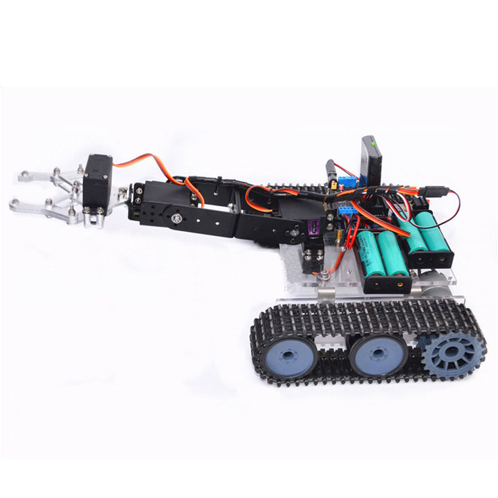 Acrylic Tank Robot with 4 DOF Arm | Arduino and PS2 Controller ...