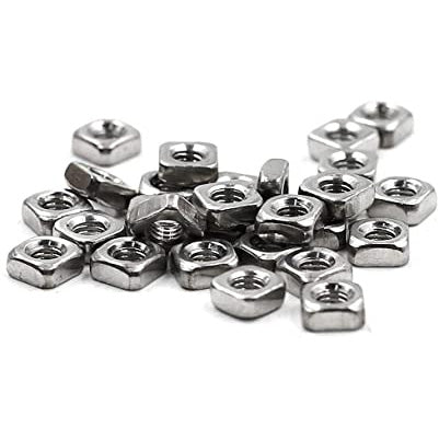 Stainless Steel Thin Square Nuts (pack of 10)