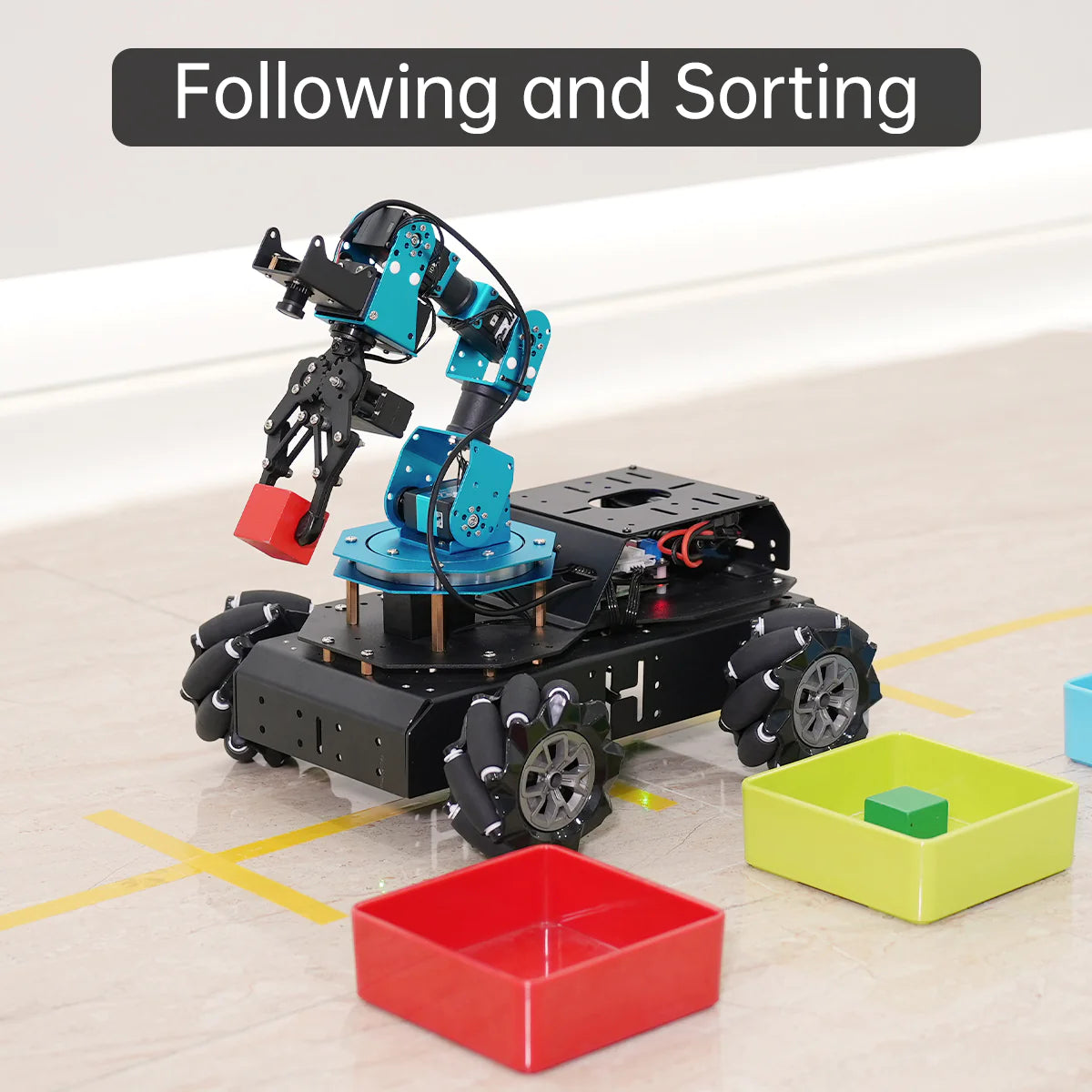 ArmPi Pro ROS Robot Chassis With Robot Arm