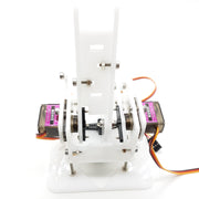 4 DOF White Acrylic Robotic Arm MG90s Kit Online