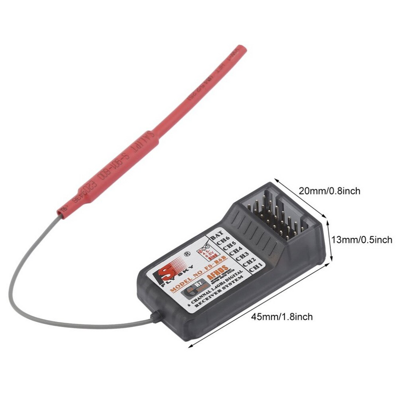 FlySky FS-R6B Receiver 6CH 2.4GHz | ThinkRobotics – ThinkRobotics.com