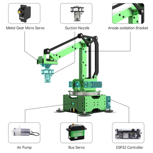 MaxArm Open Source Robot Arm Powered By ESP32