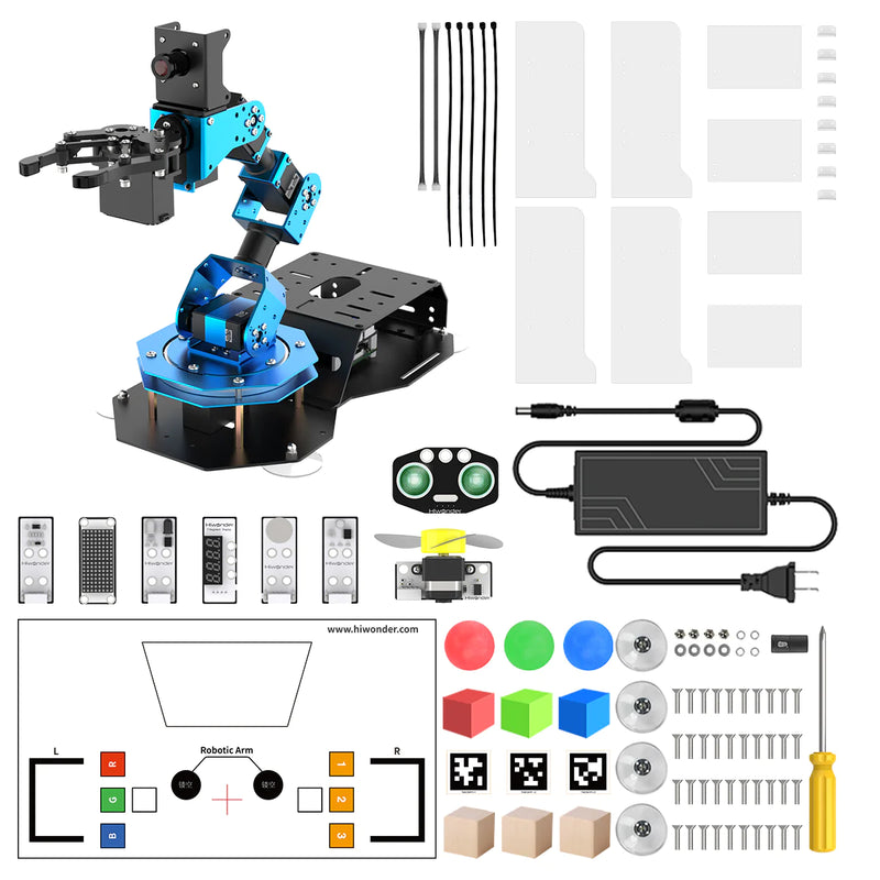 Load image into Gallery viewer, ArmPi FPV AI Vision Raspberry Pi ROS Robotic Arm
