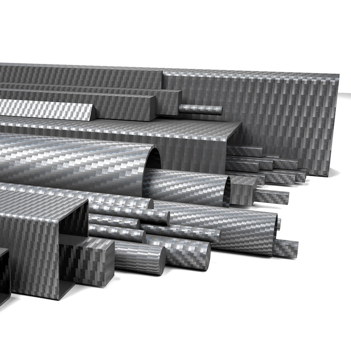 High Quality 3K Twill Roll Wrapped Carbon Fibre Square Tube