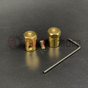 130mm Wheel Set with Couplers - ThinkRobotics.in