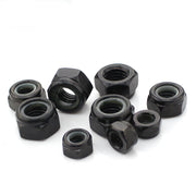Metric Steel Nylon-Insert Locknuts - Black Oxide (Pack of 10)