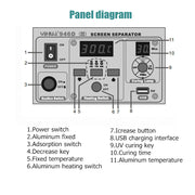 YIHUA 946D-III LCD / Digitizer Touch Screen Glass Separator Repair Machine