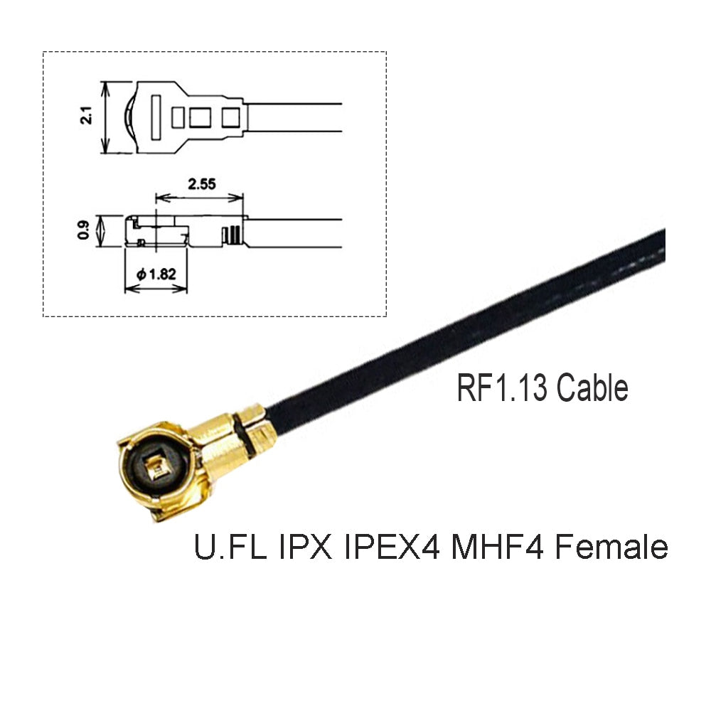 U.FL IPEX 4 to SMA / RPSMA Connector Pigtail