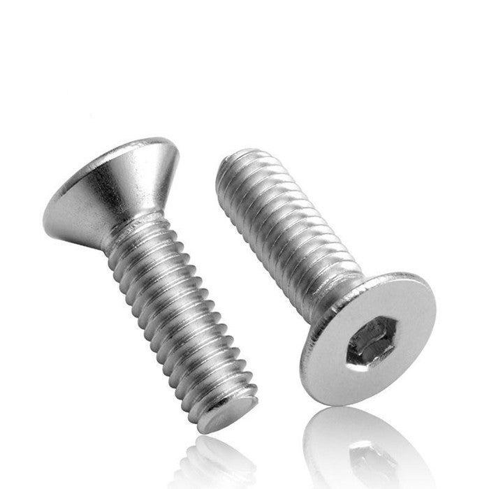Stainless Steel Hex Drive Countersunk Flat Head Screws (Pack of 10)