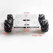 4WD Metal Robot Chassis Kit W/ Mecanum Wheels Online