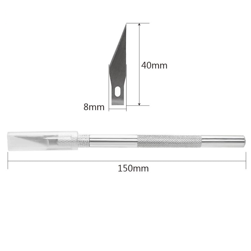 Load image into Gallery viewer, Precision Metal Scalpel Knife with 6 Blades
