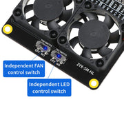 F19E Raspberry Pi Dual Cooling Fan Hat Online