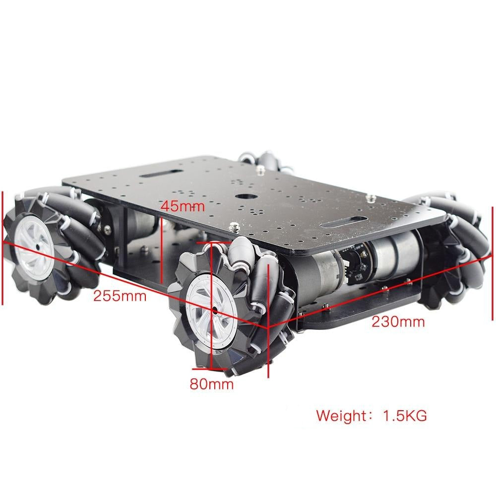 Dual Layer 4WD Robot Chassis Kit With Omni Wheels Online