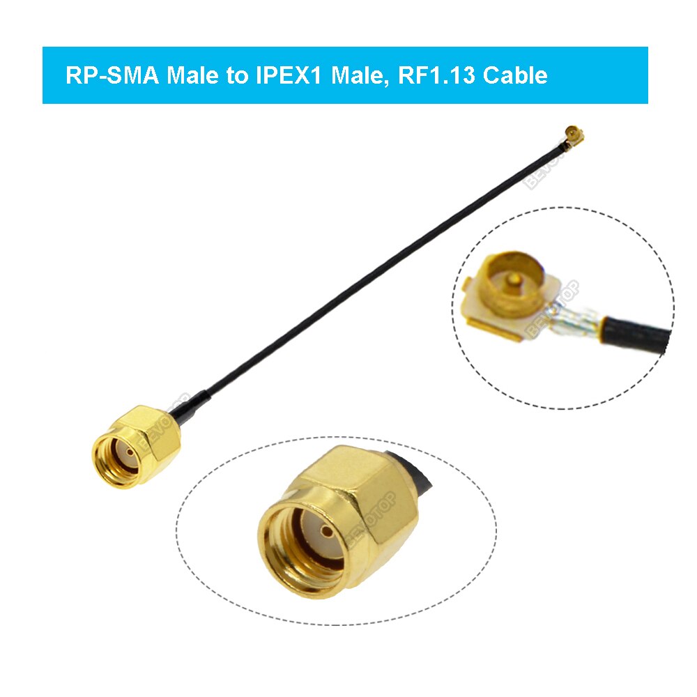 U.FL IPEX 4 to SMA / RPSMA Connector Pigtail