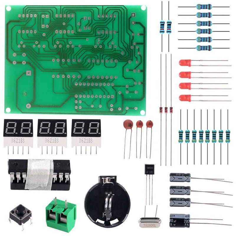 Load image into Gallery viewer, 6-Digit DIY Digital Clock Kit With AT89C2051 Online
