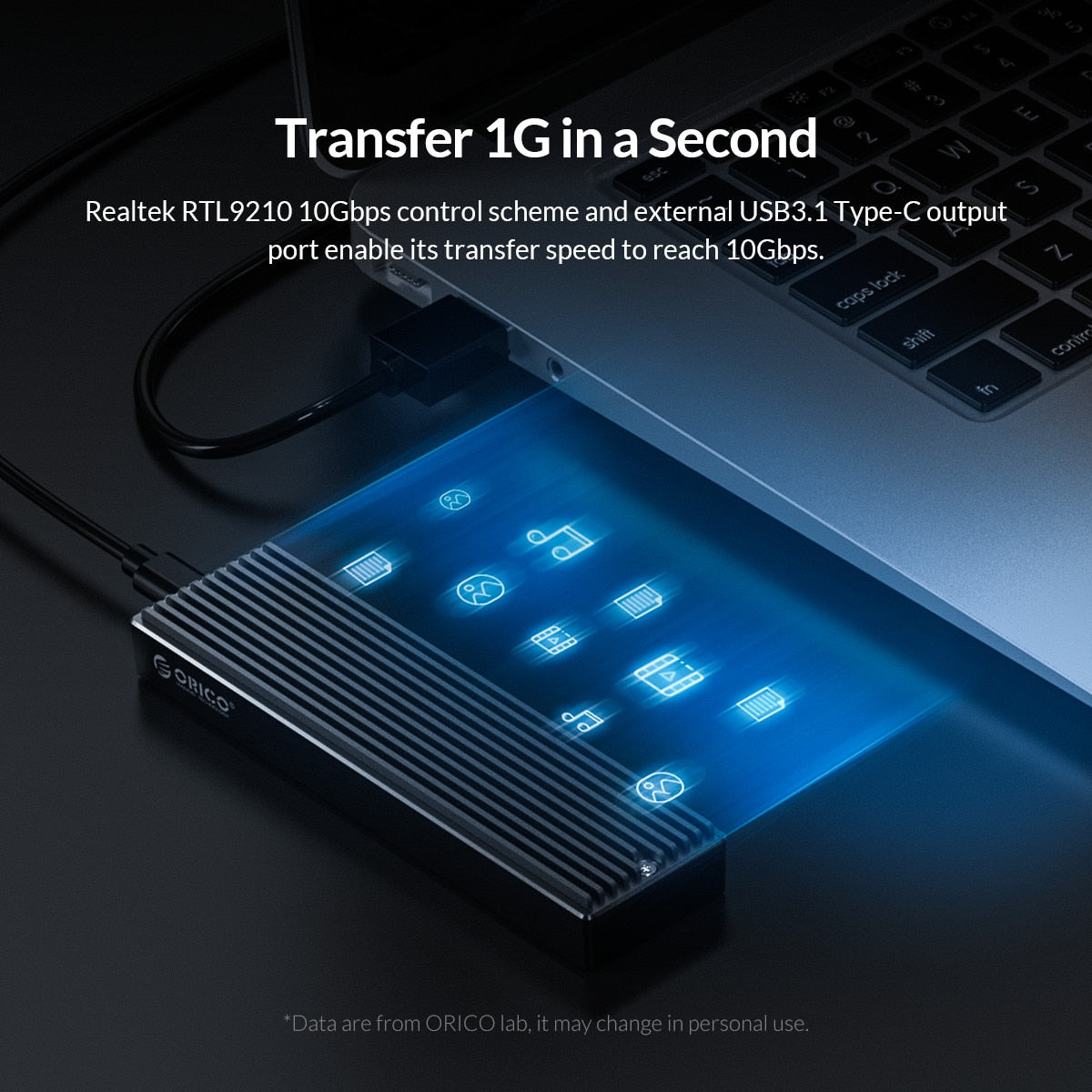 ORICO NVME M.2 NGFF SSD Enclosure