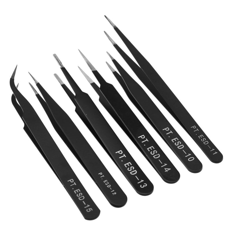 Load image into Gallery viewer, Anti-static Stainless Steel Tweezer - Straight - ThinkRobotics.in
