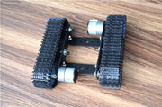 Aluminium Tank Robot Chassis with Dual 12V Motors - ThinkRobotics.in