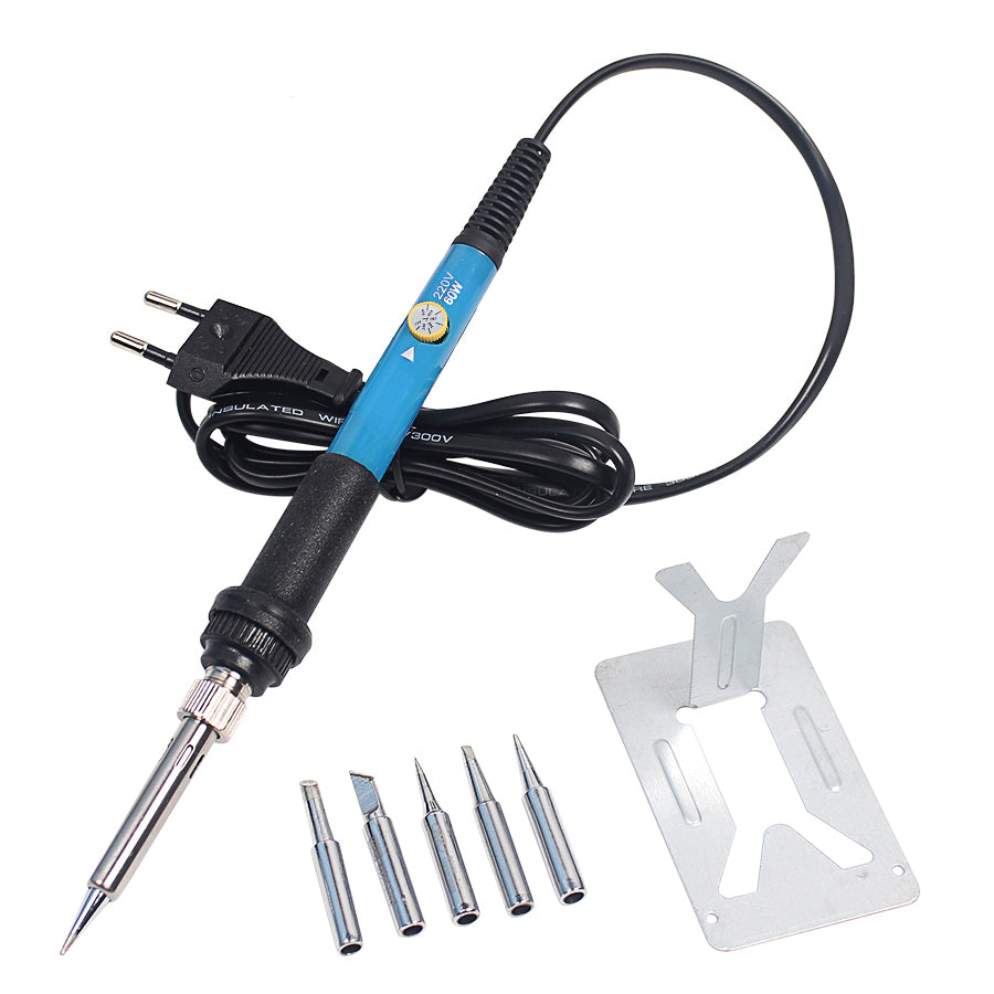 60W Adjustable Temperature Soldering Iron & Tool Set - ThinkRobotics.in